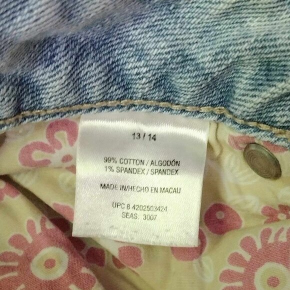 Size 13/14- Vintage Route66 Cuffed Capri Light Blue Jeans - Picture 6 of 7